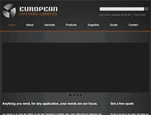 Tablet Screenshot of europeancutters.ca